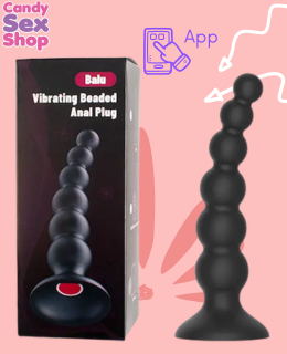 44. Balu Vib Beaded Anal Plug App+   Ws Nv070x (ja8890)