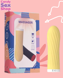 168. Vibrating Texture Bullet   Yellow (ja7959)