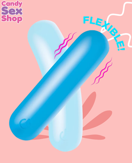 221. Bang! Silicone Bullet Flexible   Blue (ja8907) (4)