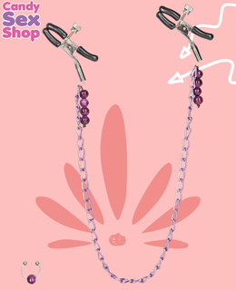 73.  Purple Chain Nipple Clamps (ja6550) (2)