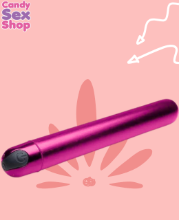 200.  Bang! 10x Slim Metallic Bullet   Pink (ja6484)