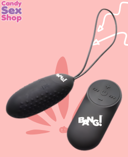 36.  Bang! 28x Nubbed Silicone Egg   Black (ja6306) (3)