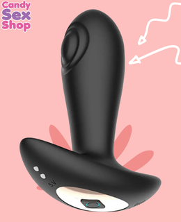 192. Reggie Anal Plug Tapping Control+ Black   Sc239d02 (ja8842) (3)