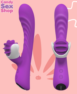 107. S Hande   Nymph   Silicone Rabbit – Purple (ja6658) (3)