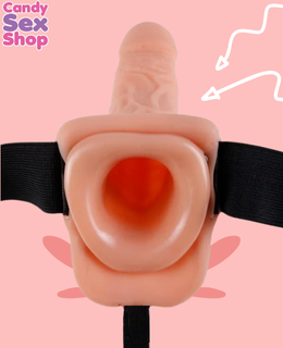 12. Ffs 7” Inch Vibrating Hollow Strap On With Balls (ja4668) (5)