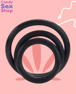 69. Black Rubber Ring   3 Piece Set (ja5897) (2)