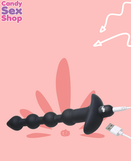 18.  Bang! Anal Beads & Remote Control   Black  (ja6538) (4)
