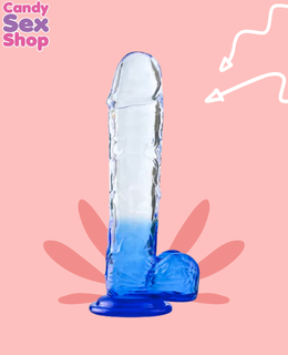 288. Lance´s Cock 9.6 Inch Dildo Bicolor    Azul (ja8059) (2)