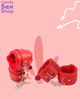 142. Set Bdsm Kit Handcuff   Red (ja8310) (2)