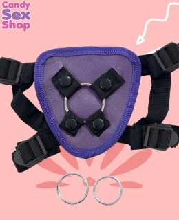 02 Arnes Modelo Universal 3 Argollas   Morado(ja5494)