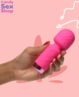 311. 10x Mini Silicone Wand   Pink (ja8007) (4)