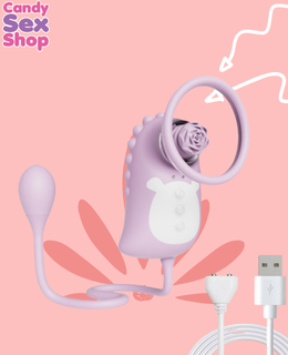 83. Dinosaur Suction, Rotating & Vibrator   Purple (ja8255) (2)