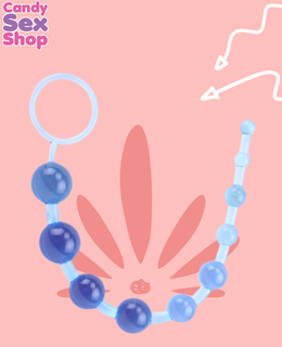 4. Sassy Anal Beads Blue Hi Basic (ja3434) (2)