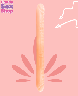 371. Dildo Double Ended 17 Inch Flesh (ja8827) (3)