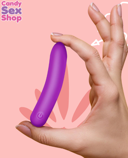 208. Bang! Tapered Silicone Bullet   Purple (ja8631) (4)