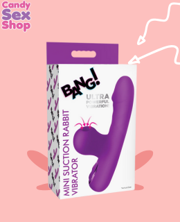 186. Mini Suction Rabbit Vibrator   Purple (ja8009)