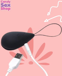 77.  Bang! 10x Vibrating Silicone Egg With Remote Control   Black (ja6077) (3)