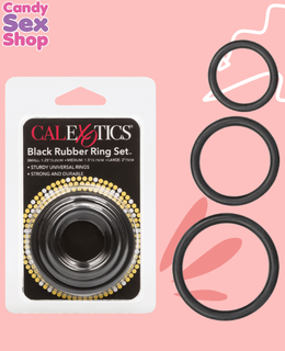 69. Black Rubber Ring   3 Piece Set (ja5897)