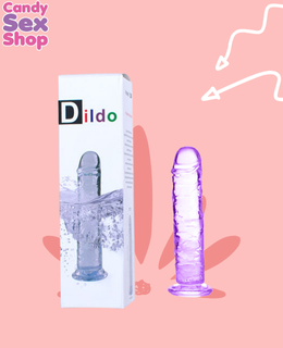 247. Dildo Clear Purple 7.7 Inch (ja7895)