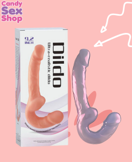275. Metallic Strapless Double Head Dildo   Varios Colores (ja8065) (6)