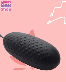 36.  Bang! 28x Nubbed Silicone Egg   Black (ja6306) (3)