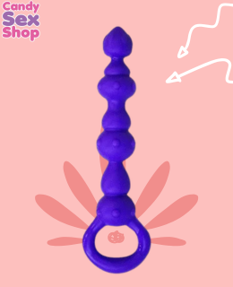21.  Anal Beads Purple   003 (ja6705)