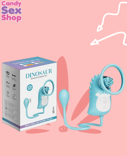 87. Dinosaur Suction, Rotating & Vibrator   Blue