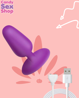 195. Bang! Flexible Vibrating Silicone Butt Plug – Purple (ja8851) (5)