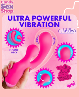 277. Bang! Gyro Rabbit Silicone Vibrator – Pink (ja8820) (6)
