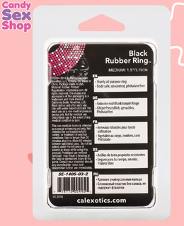 33.  Black Rubber Ring   Medium (ja5379)  (6)