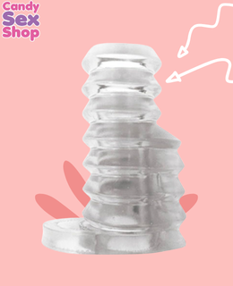 61.  Thick Boy Vibrator   Clear (ja6895) (2)