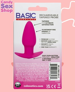 189. Basic Essentials Rechargeable Tapered Probe – Pink (ja8788) (6)