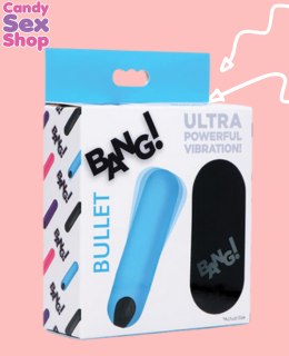 12.  Bang! Vibrating Bullet W Remote Control Blue (ja6475)