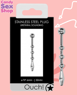 148. Urethral Sounding   Stainless Steel Plug (ja8796)