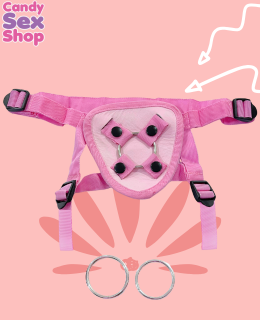 02 Arnes Modelo Universal 3 Argollas   Rosa (ja5494)