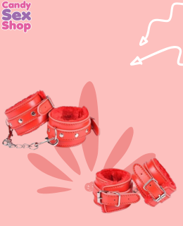 142. Set Bdsm Kit Handcuff   Red (ja8310) (4)