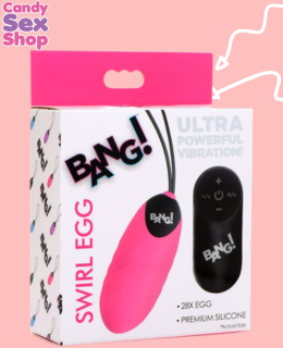 45.  Bang! 28x Swirl Silicone Egg   Pink (ja6473) (3)