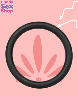 33.  Black Rubber Ring   Medium (ja5379)  (2)