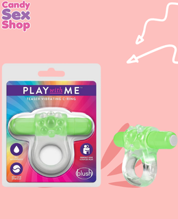 127.  Teaser Vibrating C Ring – Green (ja6914)