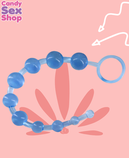 4. Sassy Anal Beads Blue Hi Basic (ja3434) (3)