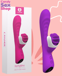 107. S Hande   Nymph   Silicone Rabbit – Purple (ja6658)