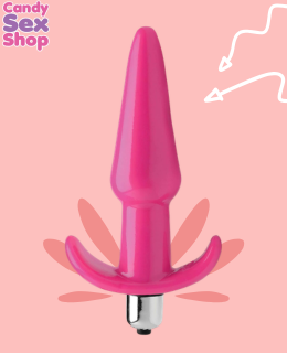 118.  Fr Vibrating Thrilling Smooth Anal Plug   Pink (ja5526) (2)