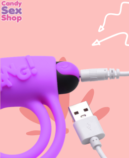 111.  Bang! Cock Ring & Bullet W Remote Control   Purple (ja6586) (6)