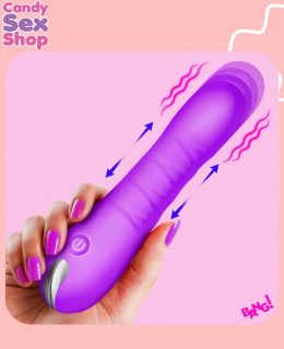 409. Bang! Thrusting Silicone Dildo – Purple (ja8819) (5)