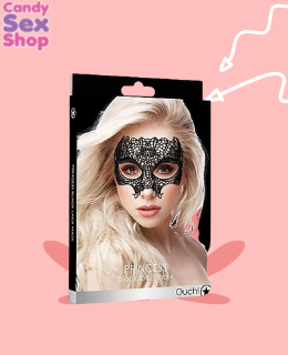 12.  Princess Black Lace Mask    Black (ja5328)