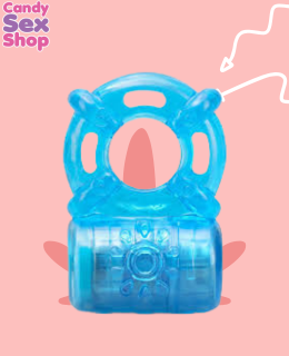 104. (ja6375) Stay Hard   Rechargeable 5 Fuction   Cock Ring   Blue (2)