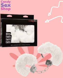 68. Ultra Fluffy Furry Cuffs  White (ja8080)