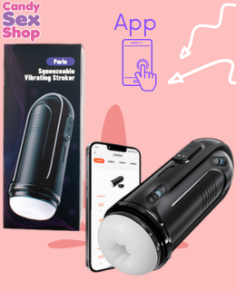 231. Squeezeable Vibrating Stroker App+ (ja8759)