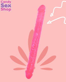 317. Dildo Double Ended 17 Inch   Pink (ja8467) (2)