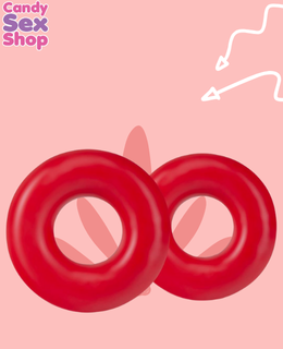 169. Stay Hard   Donut Rings – Red (ja8505) (5)